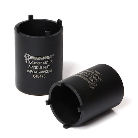 Powerbuilt Spindle Nut Sckt - 4 Lugs Outer 648473